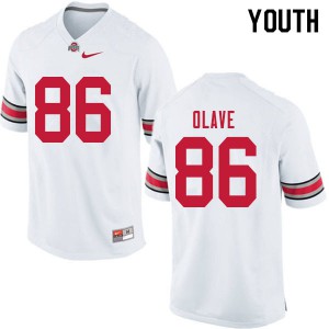 Youth Chris Olave White OSU #86 Player Jersey