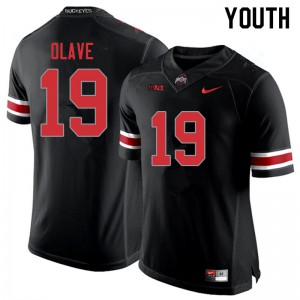 Youth Chris Olave Blackout Ohio State #19 Player Jerseys