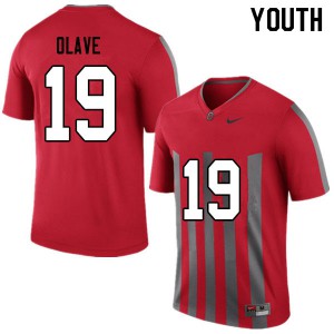 Youth Chris Olave Throwback OSU #19 Stitched Jersey