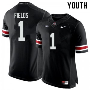 Youth Justin Fields Black Ohio State Buckeyes #1 Football Jerseys